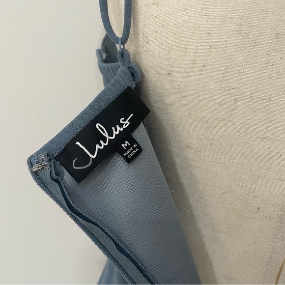 Lulus Rule Breaker Denim Blue Bodycon Mini Dress Size Medium - Picture 13 of 13